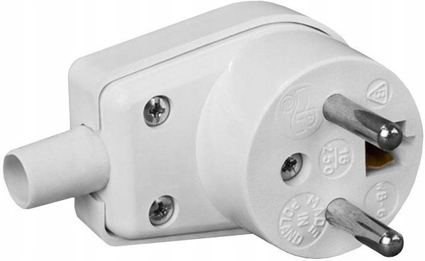 Wtyczka kątowa 220-01 16A 250V IP20 VIPLAST 220-01
