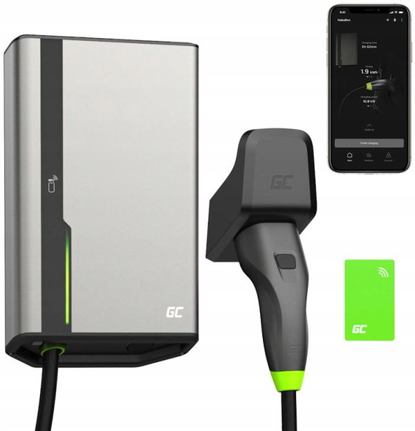 ŁADOWARKA EV Wallbox Green Cell HabuDen EVGC021B2275 22kW TYPE 2 7,5M GC Ap