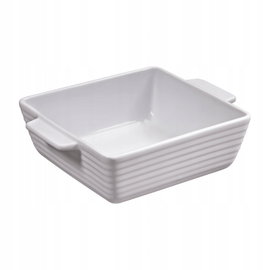 Brytfanna porcelanowa / naczynie do zapiekania kwadratowe 15×15×5 cm