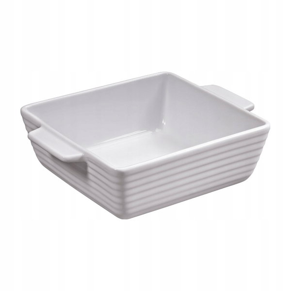 Brytfanna porcelanowa / naczynie do zapiekania kwadratowe 15×15×5 cm
