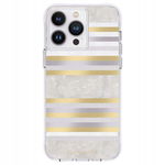 Case-Mate Pearl Stripes MagSafe Etui iPhone 14 Pro Max zdobione masą perłow
