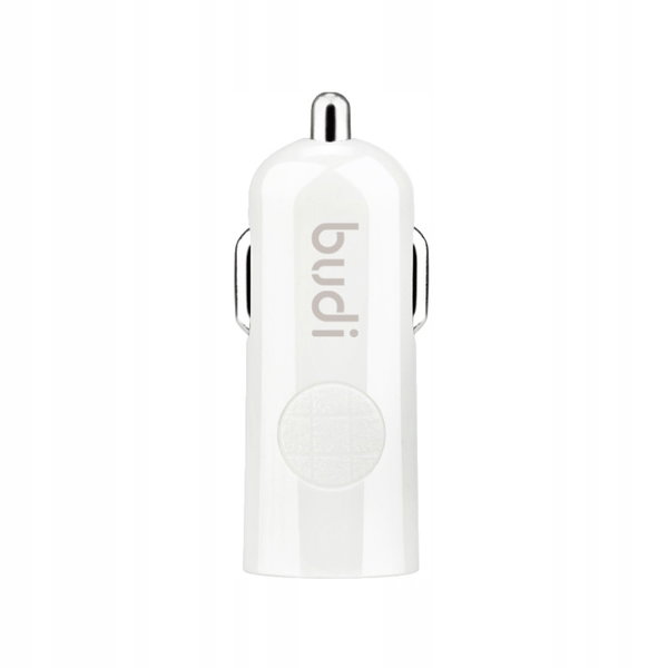 Budi - Ładowarka samochodowa USB (Biały)