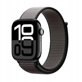 Crong Nylon - Pasek sportowy do Apple Watch 44/45/46/49 mm (Night Grey)