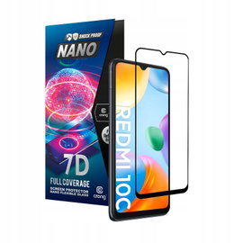 Crong 7D Nano Niepękające szkło hybrydowe 9H na cały ekran Xiaomi Redmi 10C