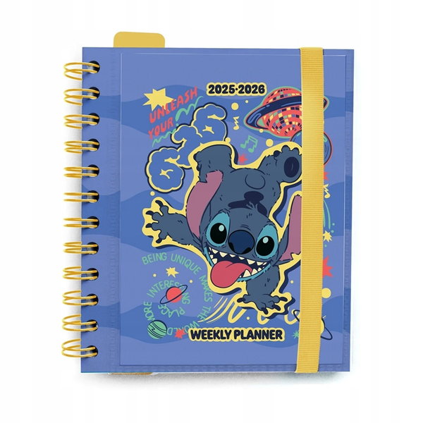 Disney Stitch - Kalendarz / Planner tygodniowy A5 2025/2026