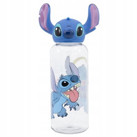 Disney Stitch - Butelka 560 ml z zakrętką 3D z kolekcji Flowers