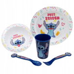 Disney Stitch - Zestaw naczyń do mikrofali 5 szt. z kolekcji Palms (talerz,