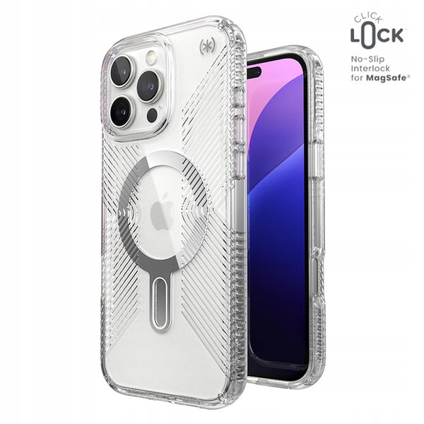 Etui iPhone 16 Pro Max (Clear / Chrome Finish / Serene Silver)