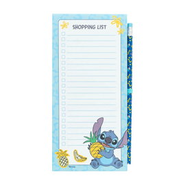 Disney Stitch Tropical Magnetyczny notatnik lista zakupów na lodówkę ołówek