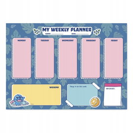 Disney Stitch - Planner tygodniowy 54 strony A4