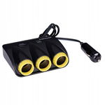 Dunlop - Ładowarka samochodowa USB-A + USB-C 20W PD / 3x rozdzielacz gniazd