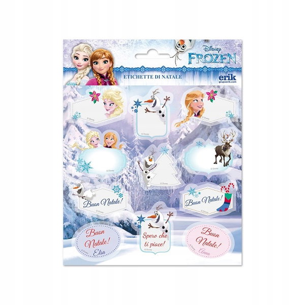 Disney Frozen 2 Etykiety personalizacja prezentów