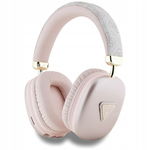 Guess - Bezprzewodowe słuchawki nauszne Bluetooth V5.3 (różowy)