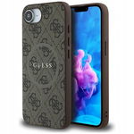 Guess 4G Ring Classic Logo MagSafe - Etui do iPhone 16e (brązowy)