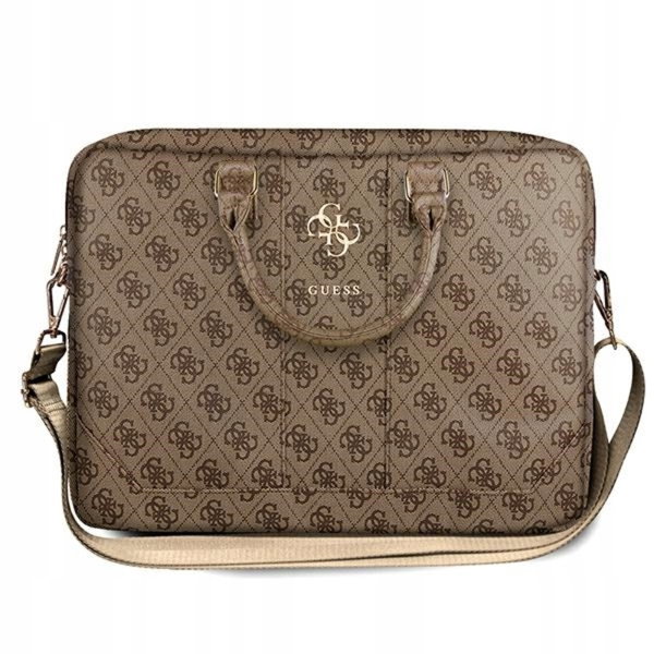 Guess 4G Big Metal Logo Computer Bag - Torba na notebooka 15"/16" (brązowy)