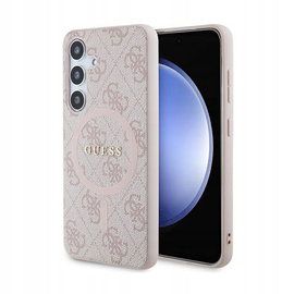 Guess 4G Collection Leather Metal Logo MagSafe - Etui Samsung Galaxy S24 (r
