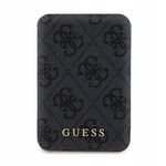 Guess 4G Leather Metal Logo MagSafe - Power Bank indukcyjny 5000 mAh 15W Ma