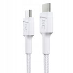 Green Cell PowerStream - Kabel Przewód USB-C - USB-C 30 cm Power Delivery 6