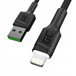 Green Cell Ray Kabel Przewód USB Lightning 200cm z białym podświetleniem LE