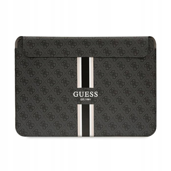 Guess 4G Printed Stripes Computer Sleeve Etui na notebooka 14" Czarny