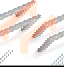 Probrico Uchwyt meblowy do szafki Kuchennej 15 sztuk 10,2 cm Różowe złoto