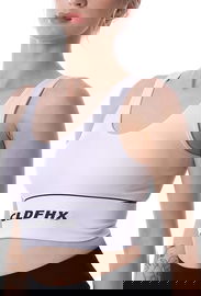 CLDFHX Biustonosz Sportowy dla Kobiet Biały L