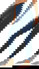 Florboom Damskie Legginsy Sportowe z Wysokim Stanem Granatowe L