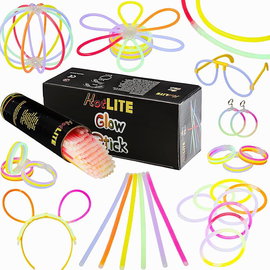 HotLite Zestaw Kolorowych Glow Sticków 100 sztuk 20 cm