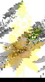 Oirse Zestaw Ozdobnych Kwiatów Złote 2 sztuki 28 x 50 cm