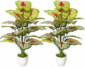 AIVORIUY Duża Sztuczna Roślina Dekoracja do Domu 2 Sztuki 70cm