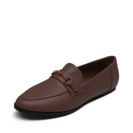 Wygodne Damskie Mokasyny DREAM PAIRS, Brązowe Rozmiar 40 EUR Skórzane