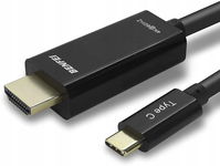 Kabel USB-C Benfei 000139blackU na HDMI 4K Ultra HD 60 Hz 1,8 m