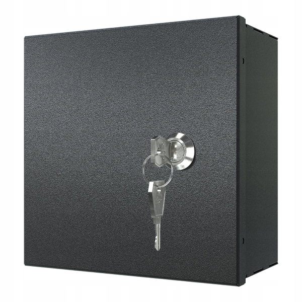 Skrzynka Obudowa Rozdzielnica Metalowa 15x15x8cm Czarna Natynkowa Stalflex