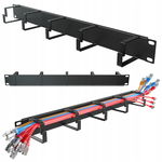 Organizator Organizer Kabli do Szafy RACK 19'' 1U Uchwyt na Kable Metalowy