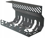 Organizer Kabli pod Blat Biurko Półka na kable 20cm Uchwyt Metalowy Czarny