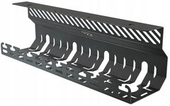 Organizer Kabli pod Blat Biurko Półka na kable 40cm Uchwyt Metalowy Czarny