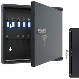 Szafka na Klucze Metalowa Skrzynka 40 Haczyków Kasetka na Klucze Zamykana