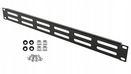 Panel Wentylacyjny Maskownica RACK 1U 19" Czarny Stalflex