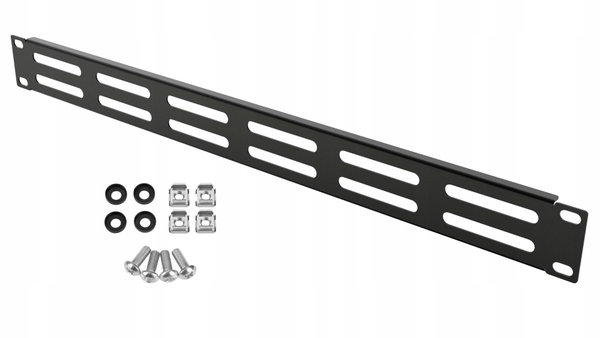 Panel Wentylacyjny Maskownica RACK 1U 19" Czarny Stalflex