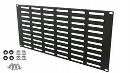 Panel Wentylacyjny Maskownica RACK 5U 19" Czarny Stalflex
