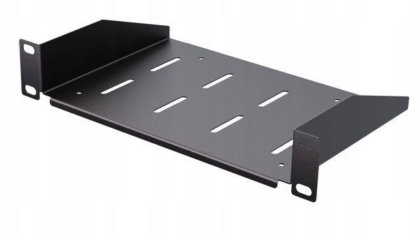 Półka RACK Eco stała 1U 10" 150 mm czarna Stalflex