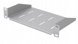 Półka RACK Eco stała 1U 10" 150 mm szara Stalflex
