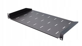 Półka RACK Eco stała 1U 19" 270 mm czarna StalFlex