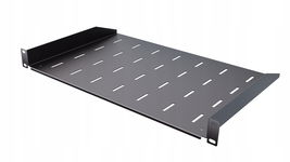 Półka RACK Eco stała 1U 19" 300 mm czarna StalFlex