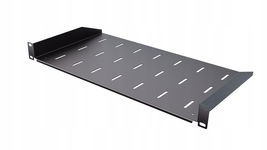 Półka RACK Eco stała czarna 19" 1U 250 mm Perforowana jakość StalFlex