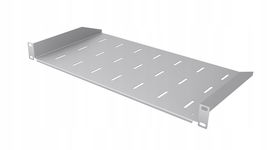 Półka RACK Eco stała szara 19" 1U 250 mm Perforowana jakość StalFlex