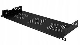 Półka RACK Professional stała 1U 19" 170 mm czarna StalFlex