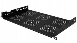 Półka RACK Professional stała 1U 19" 270 mm czarna StalFlex