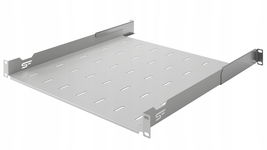 Półka RACK Standard regulowana 1U 19" 450 mm 450-610 mm szara StalFlex
