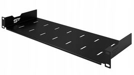 Półka RACK Standard stała 1U 19" 170 mm czarna StalFlex